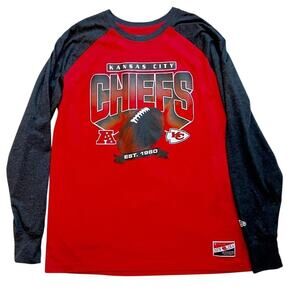 Kansas City Chiefs Mens Long Sleeve Graphic Tee Siz XL NFL Team Apparel New Era